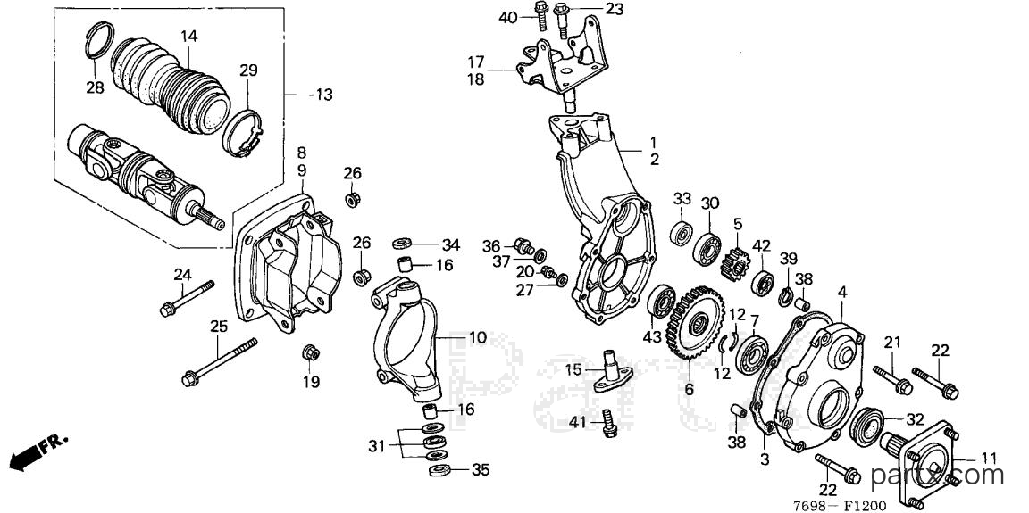 Honda H5518 A2/A - REAR FINAL CASE