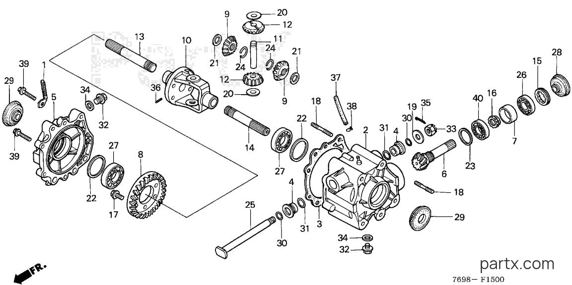 Honda H5518 A4/C - FRONT DIFFERENTIAL GEAR