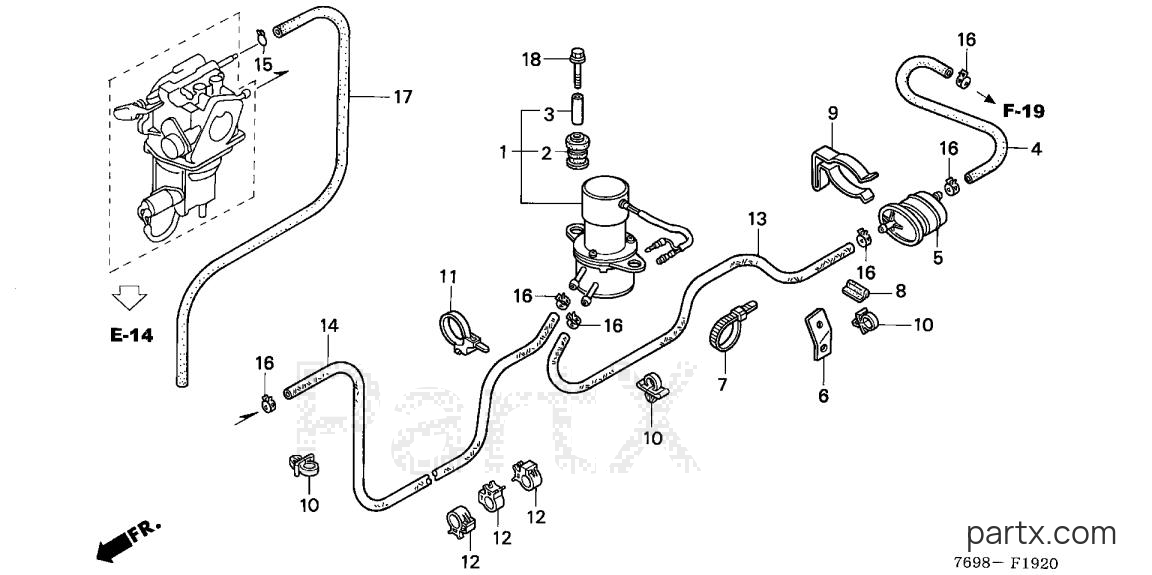 Honda H5518 NA2/C - FUEL PUMP
