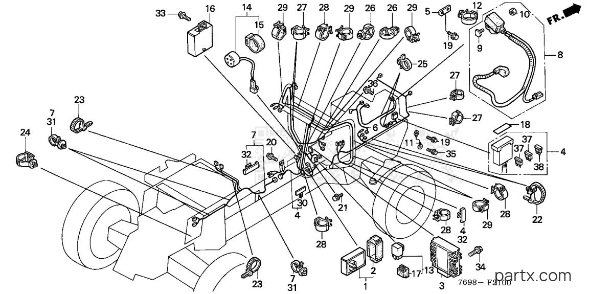 Honda H5518 NA2/D - WIRE HARNESS