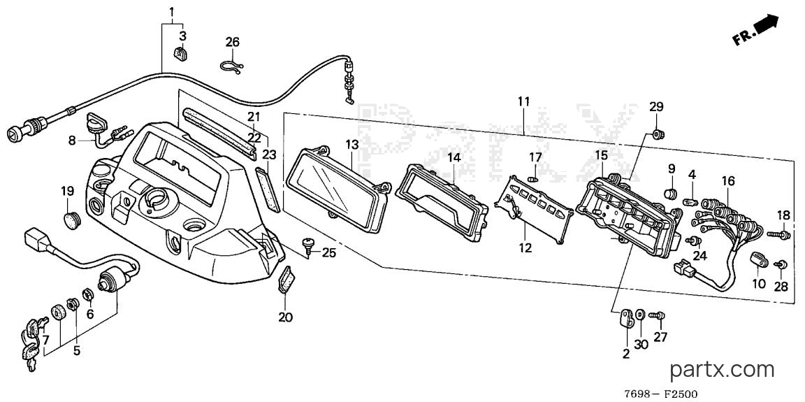 Honda H5518 A2/B - INSTRUMENT PANEL