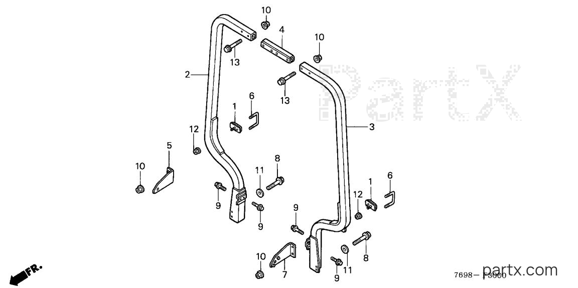 Honda H5518 NA2/D - ROLL OVER PROTECTOR