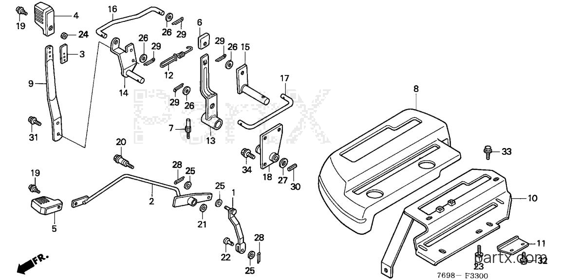 Honda H5518 NA2/C - RIGHT CONTROL PANEL
