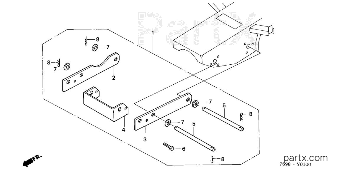 Honda H5518 A4/A - COUNTERWEIGHT