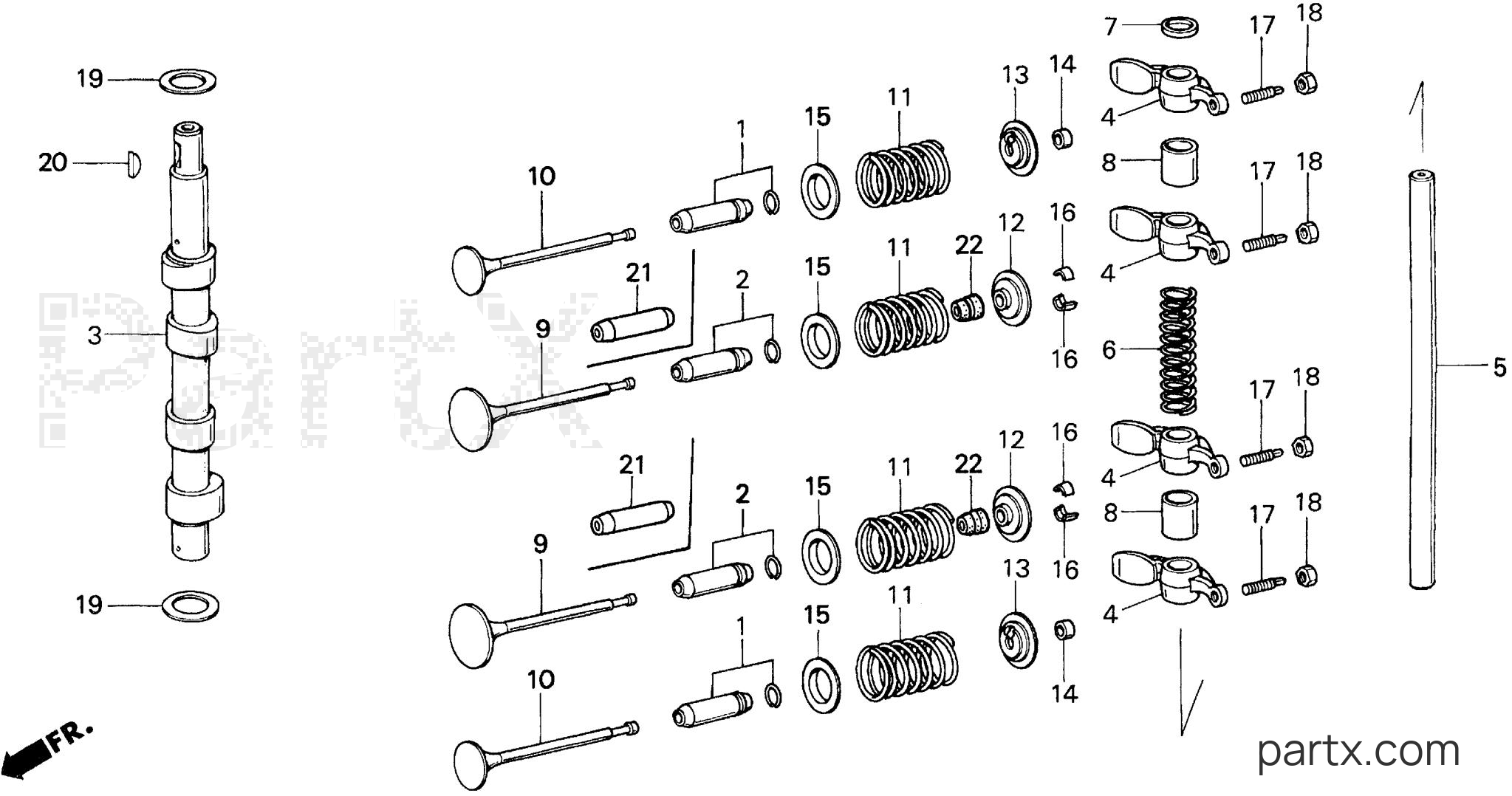 Honda BF8AH SA - CAMSHAFT