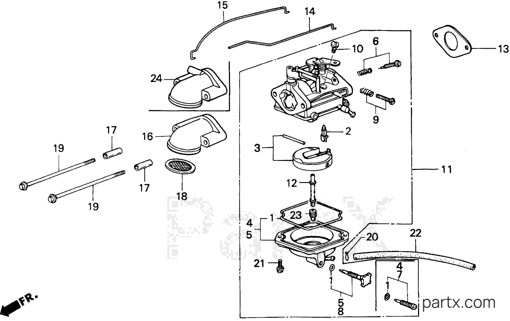 Honda BF100F SA - CARBURETOR