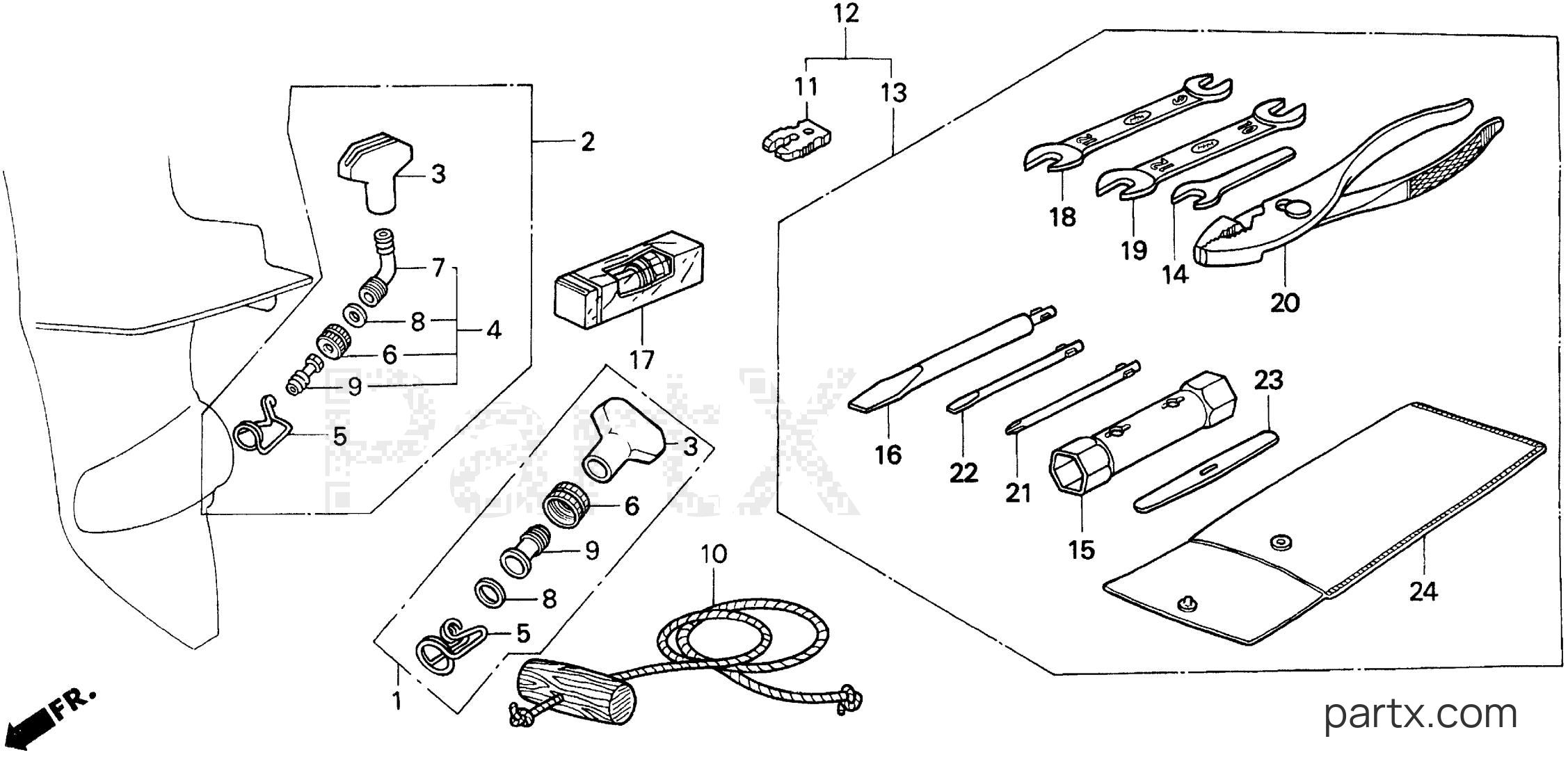 Honda BF8AM LA - TOOLS