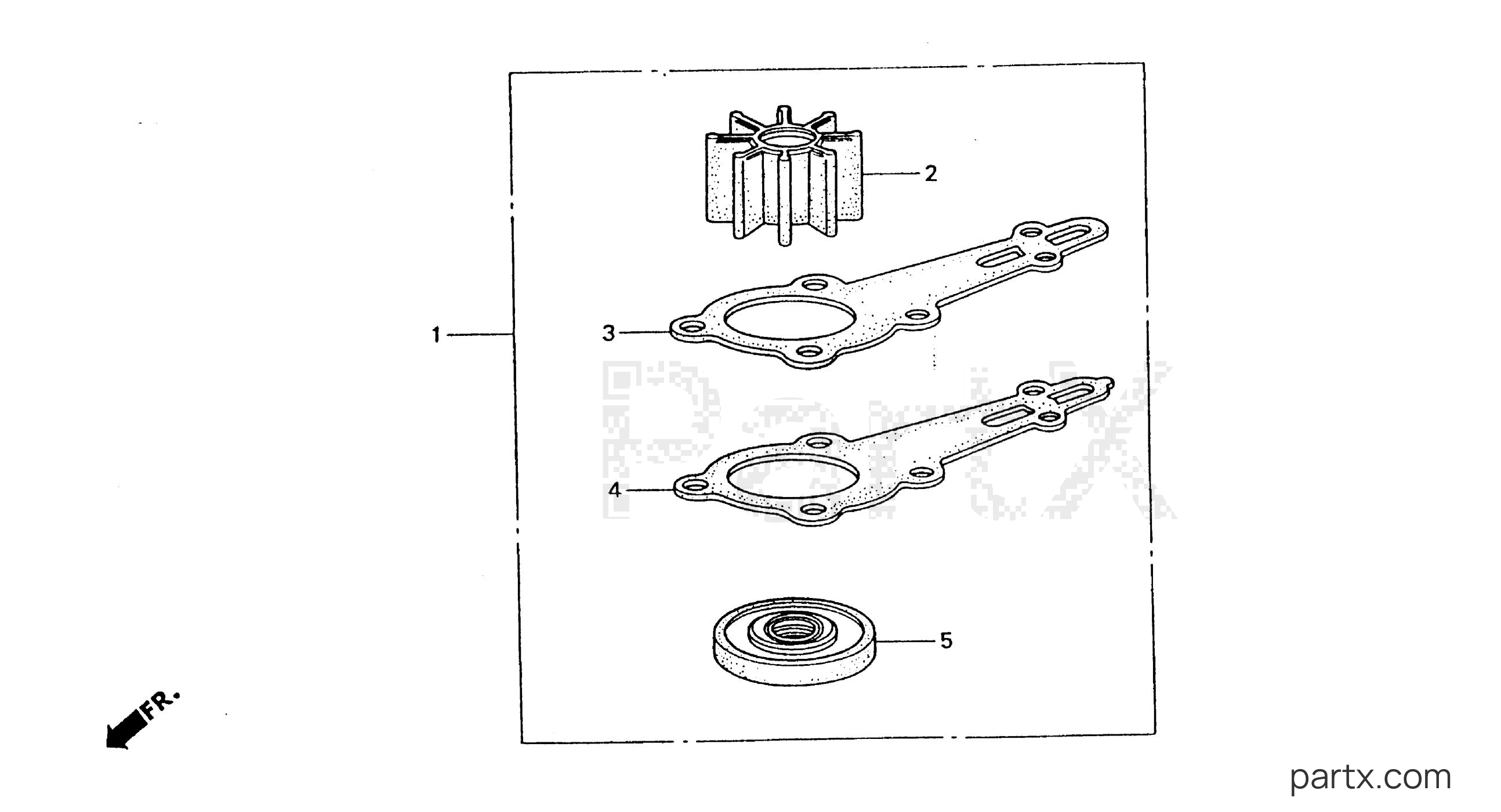 Honda BF8AW LA - IMPELLER KIT