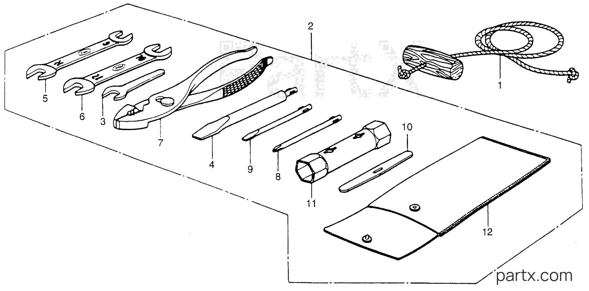Honda BF75 SA - TOOLS - STARTER ROPE