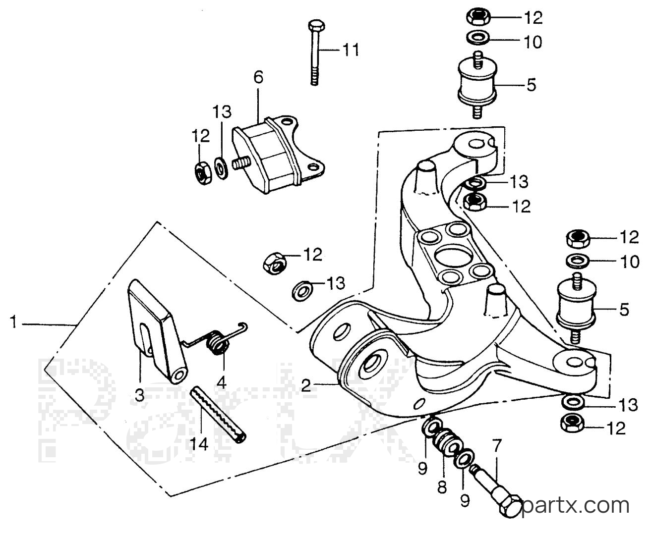 Honda B75K3 SD - SETTING FRAME