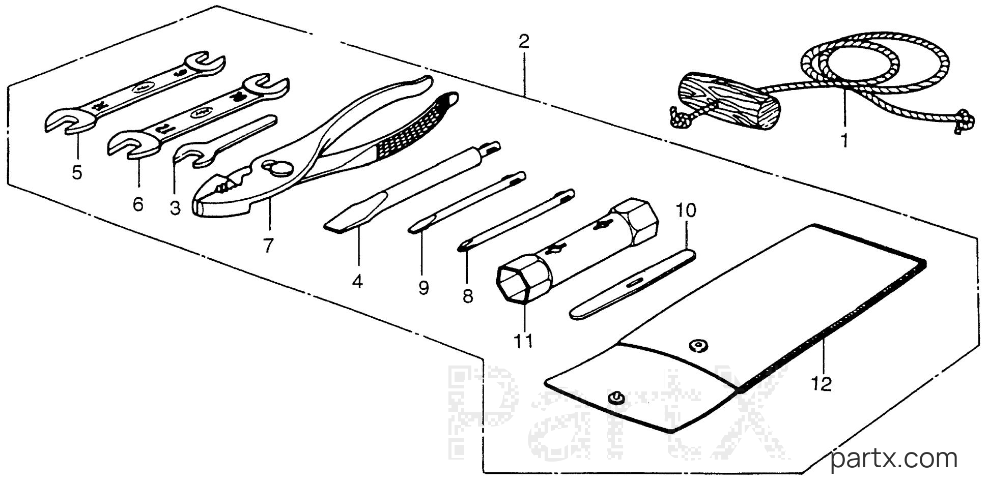 Honda B75K2 LD - TOOLS - STARTER ROPE