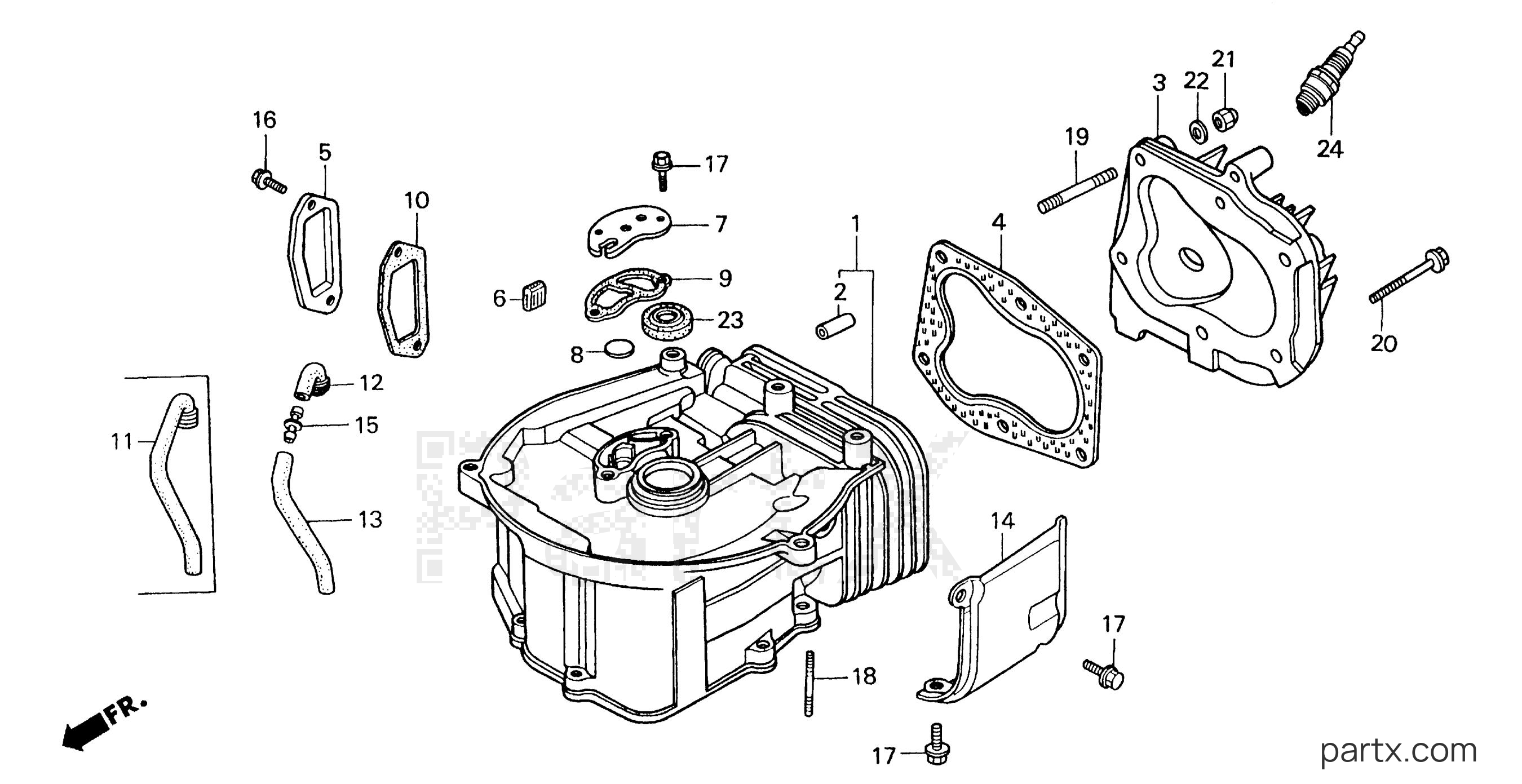 Honda BF2AM SAB - CYLINDER