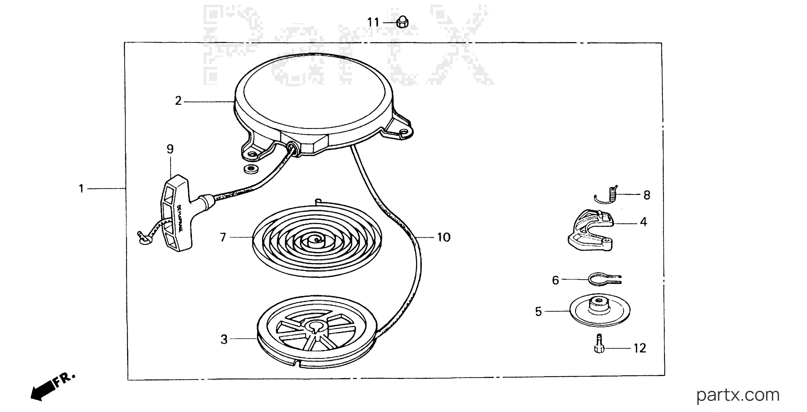 Honda BF2AW LA - RECOIL STARTER (2)