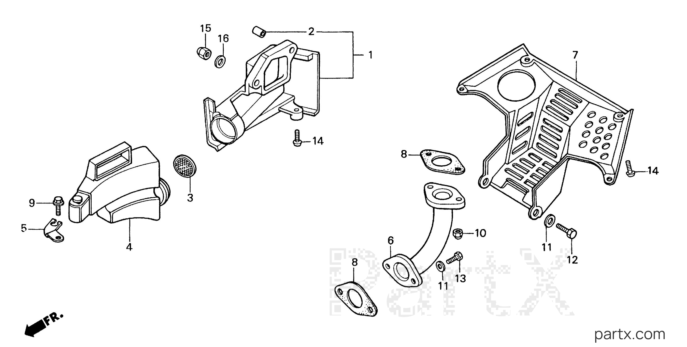 Honda BF2AH SA - AIR GUIDE
