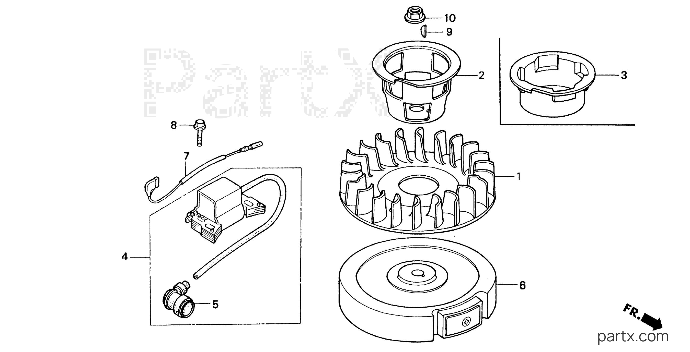 Honda BF2AW SAB - IGNITION COIL