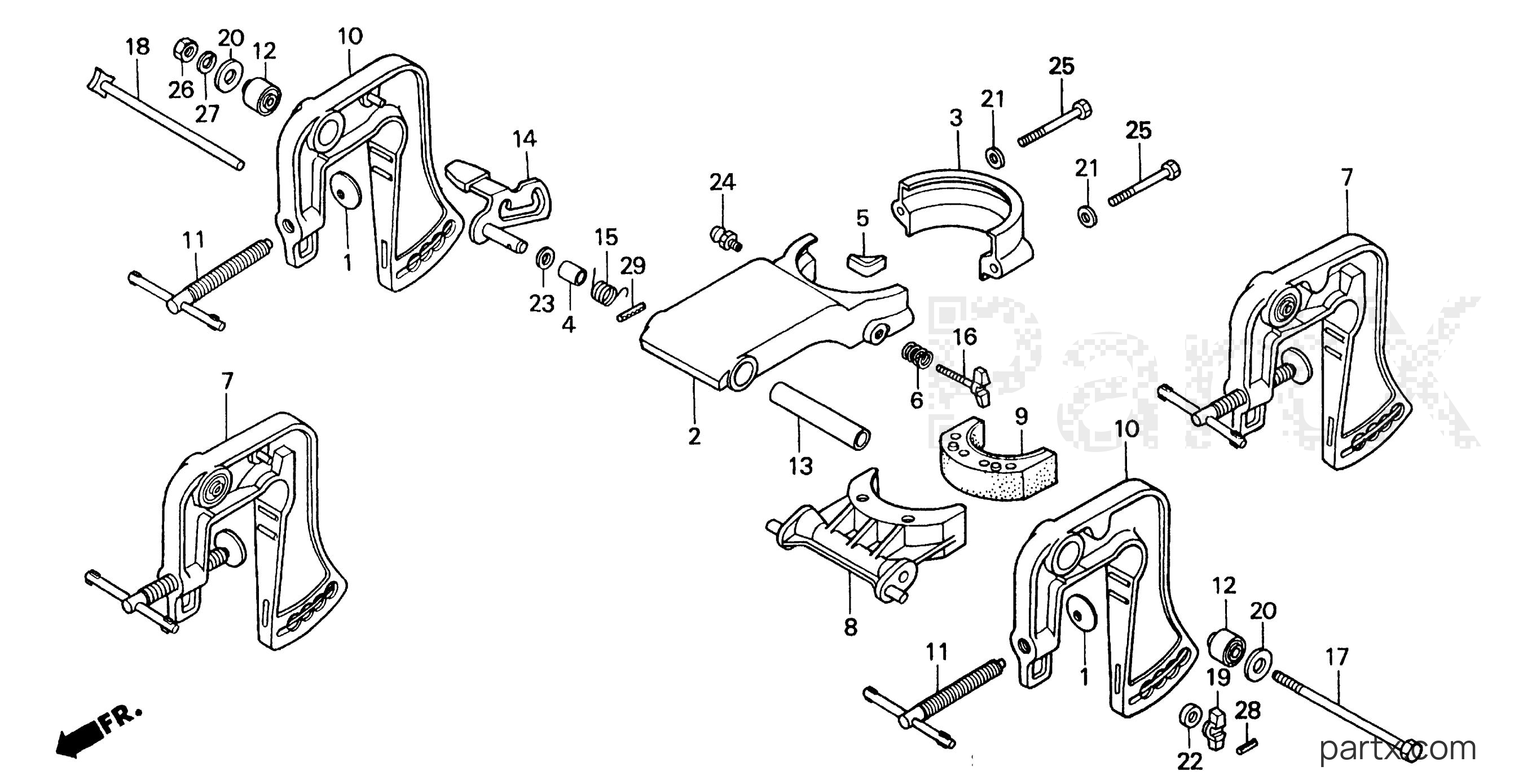 Honda BF20F SA - SWIVEL CASE