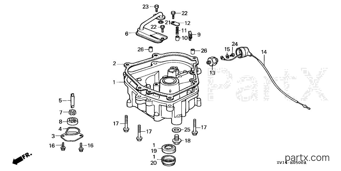 Honda BF5A1 SA - OIL PAN