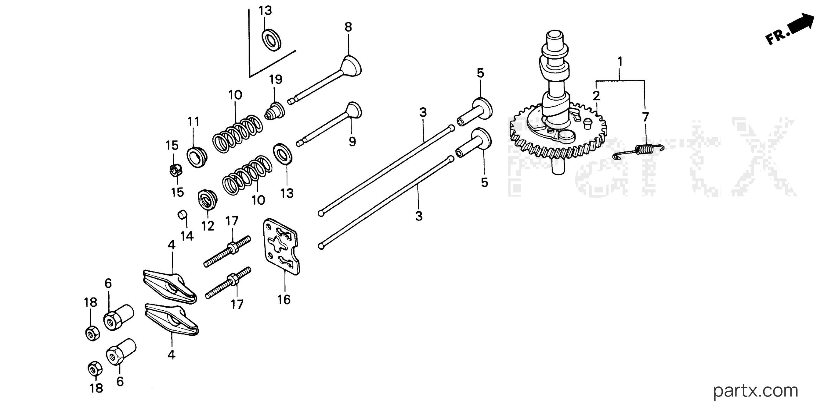 Honda BF5AH SA - CAMSHAFT