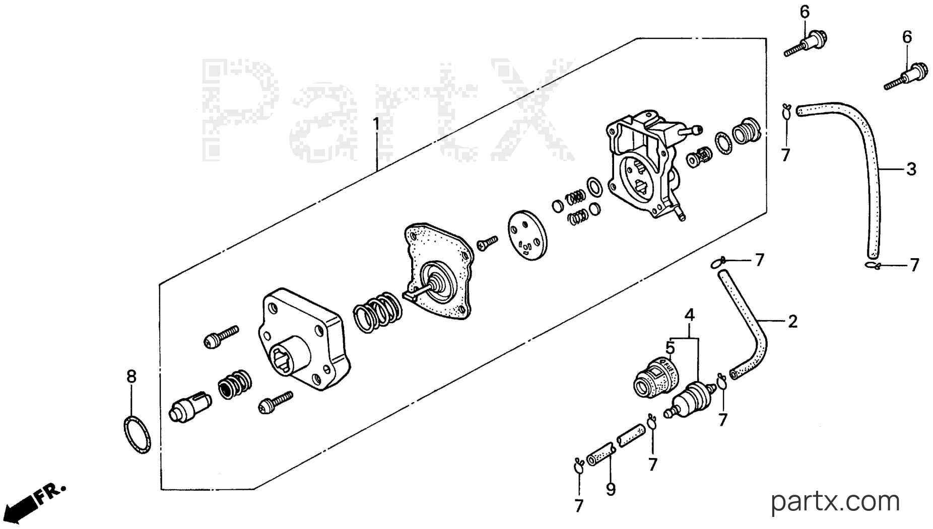 Honda BF5A1 SA - FUEL PUMP