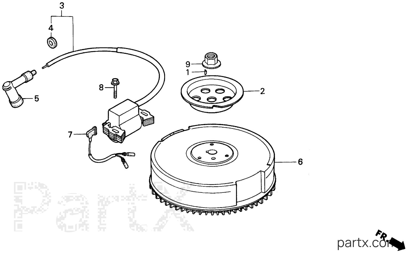 Honda BF5AK SA - FLYWHEEL