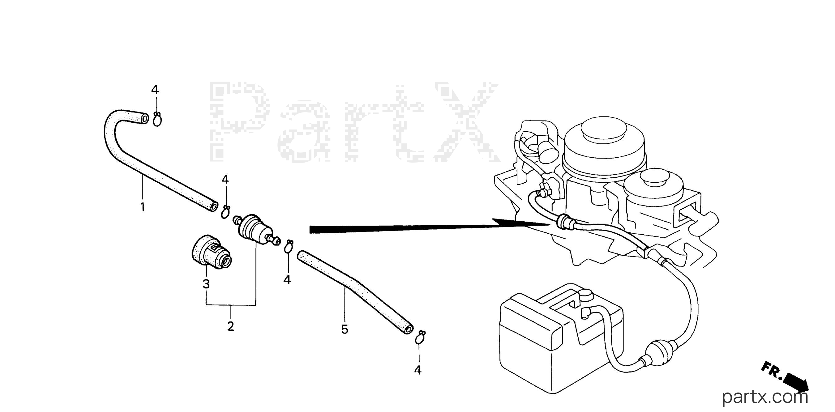 Honda BF5AX SA - FUEL STRAINER