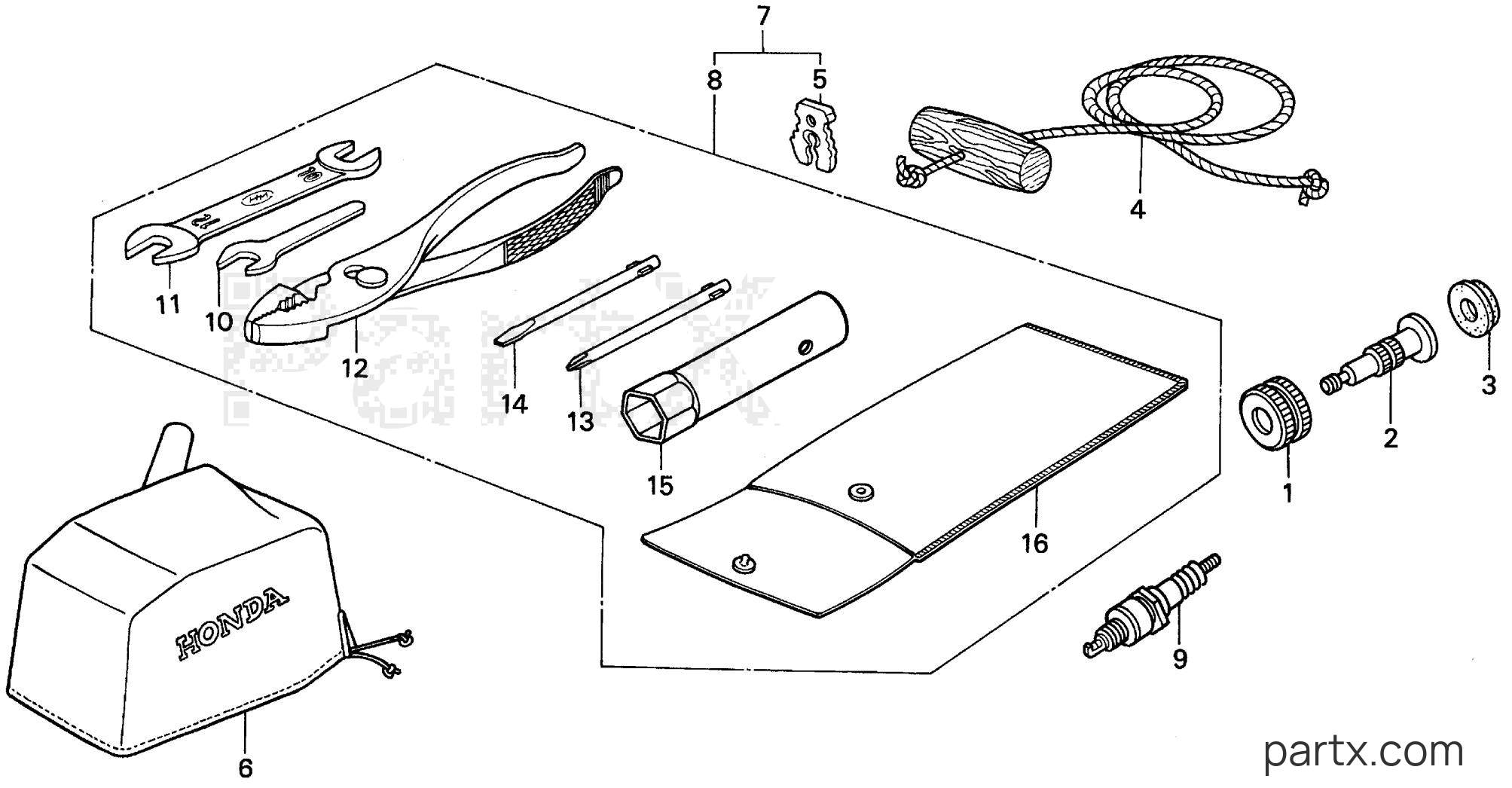 Honda BF5AK SA - TOOLS