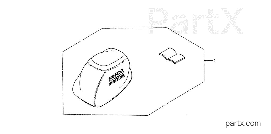 Honda BF5A1 LA - ENGINE COVER KIT