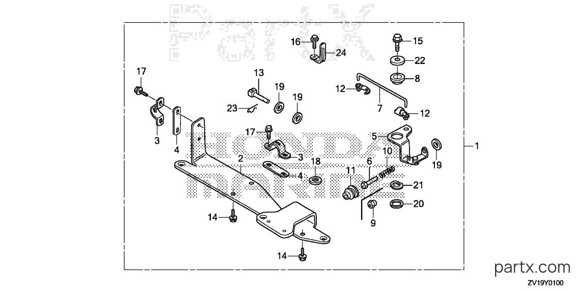 Honda BF5AK3 SA - REMOTE CONTROL KIT
