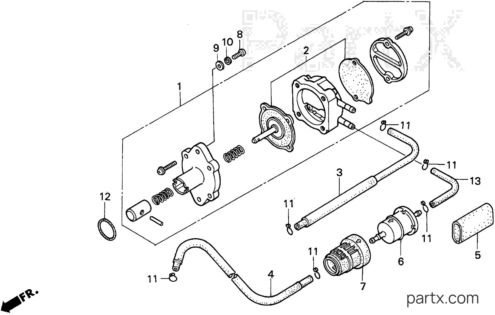 Honda BF15AK SA - FUEL PUMP