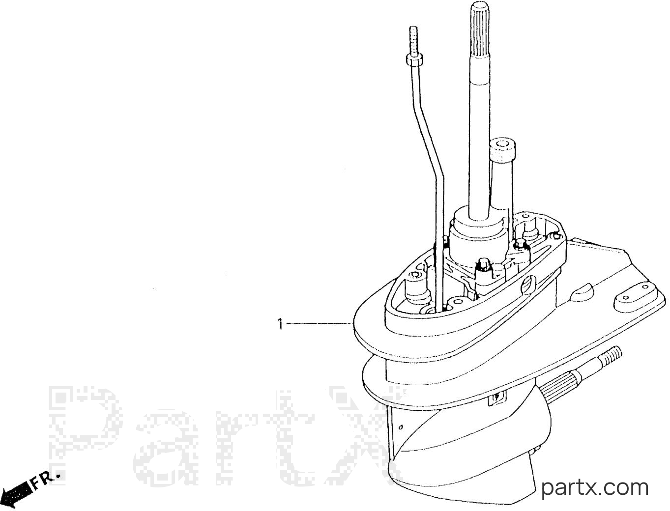 Honda BF15AW XAS - GEAR CASE ASSY.