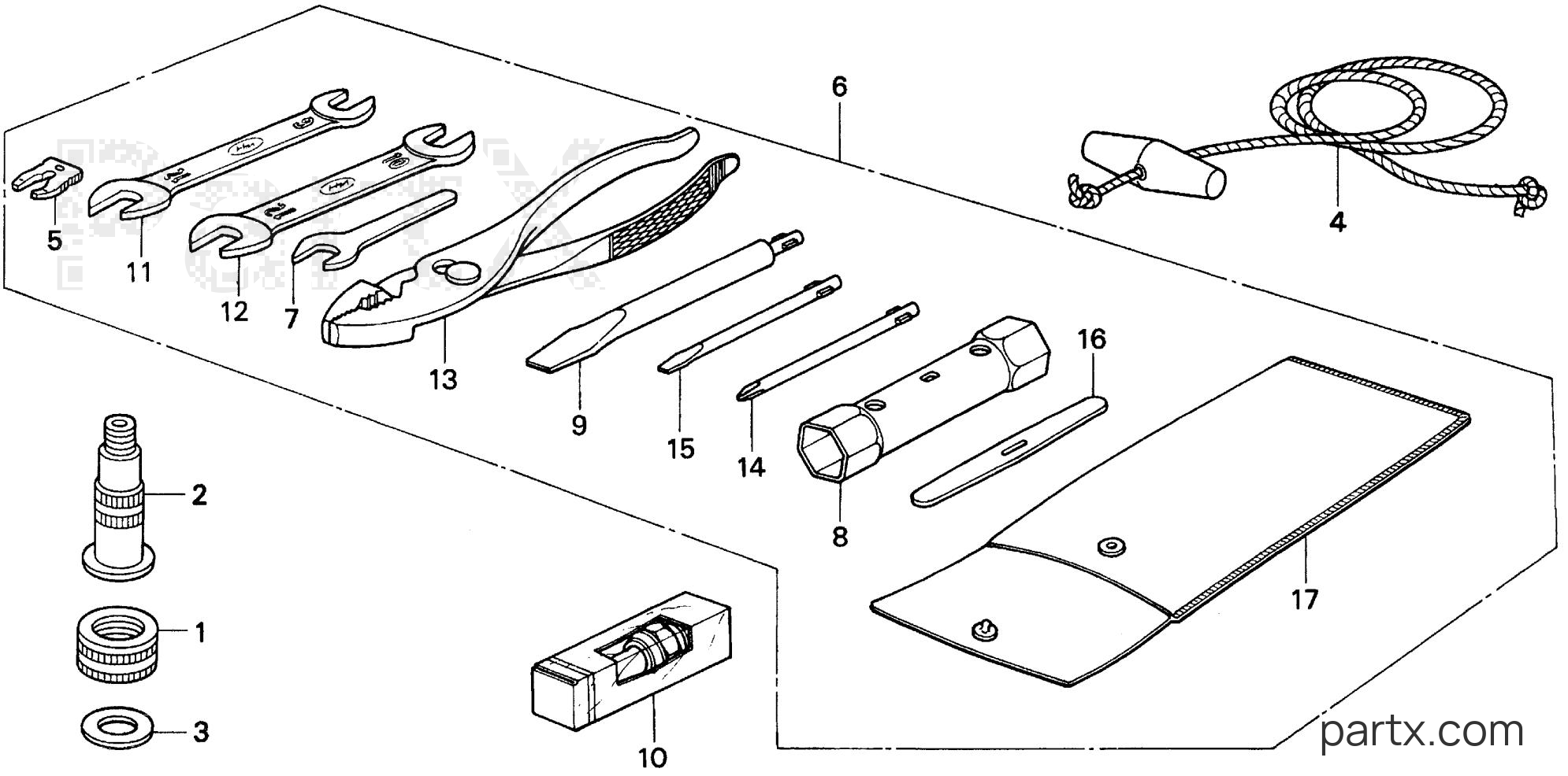 Honda BF15AK LA - TOOLS