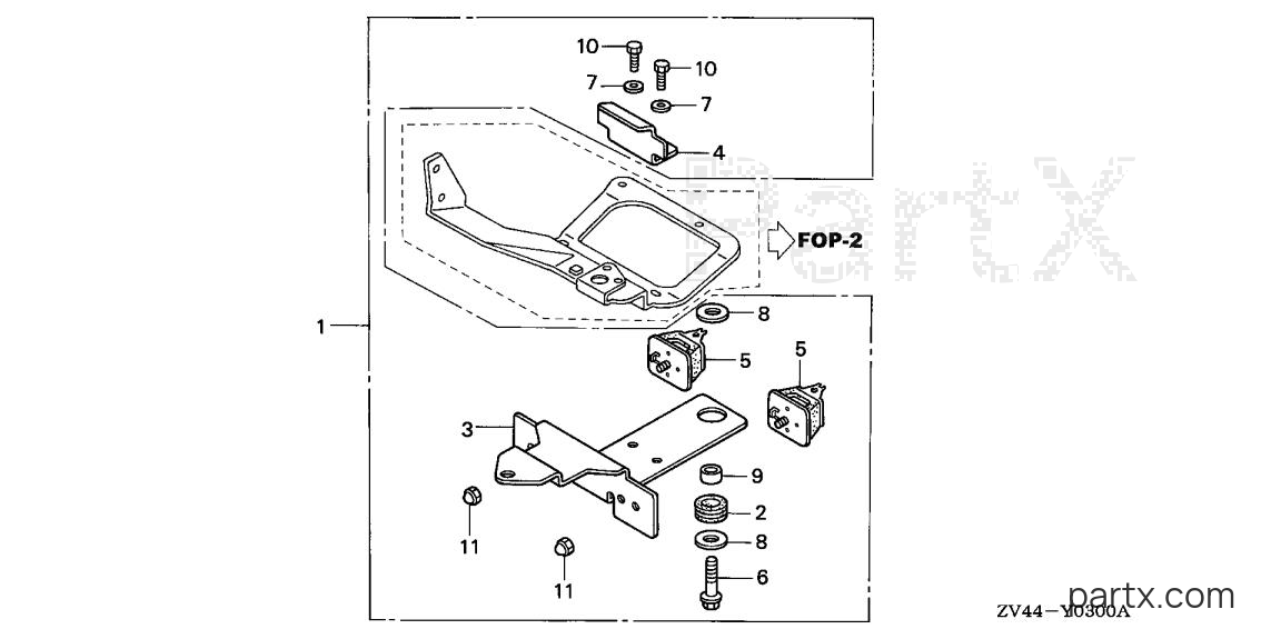 Honda BF15AK SA - REMOTE CONTROL BRACKET