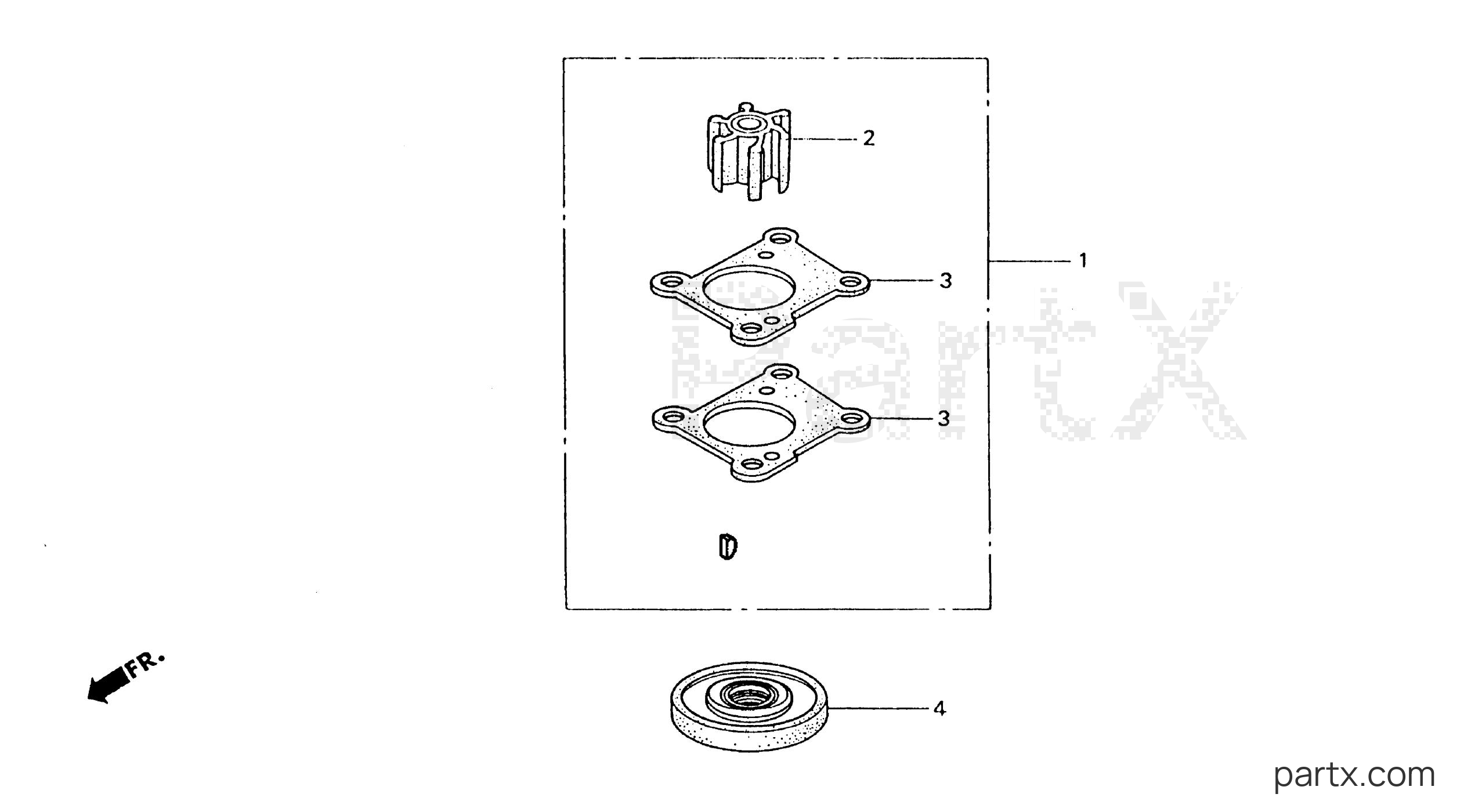 Honda BF15AW XAS - IMPELLER KIT