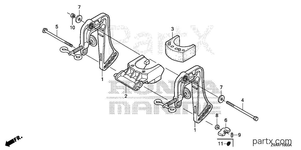 Honda BF2.3DH SCHA - STERN BRACKET