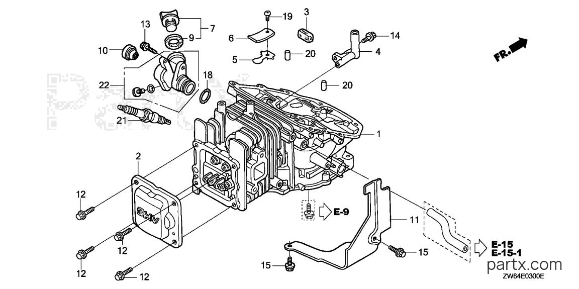 Honda BF2D6 SCAB - CYLINDER