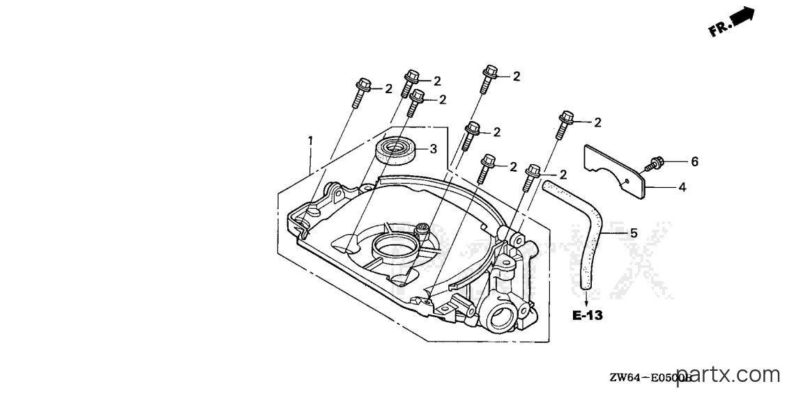 Honda BF2DY SHA - OIL CASE