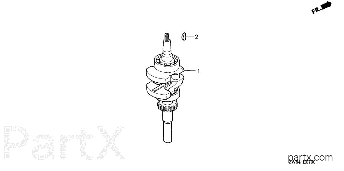 Honda BF2D3 SHA - CRANKSHAFT