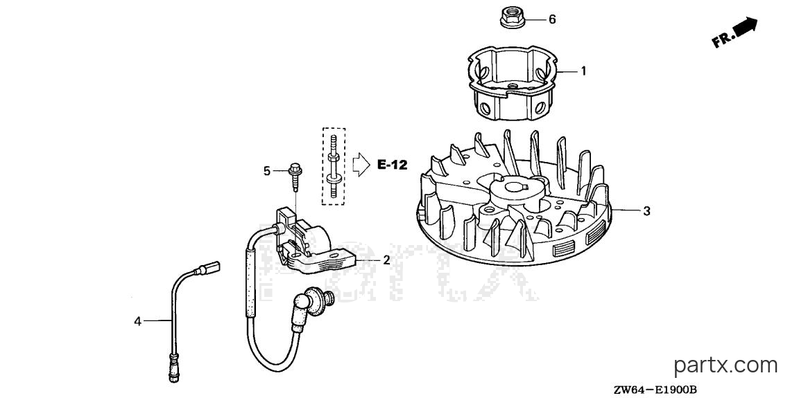 Honda BF2D1 SAB - FLYWHEEL