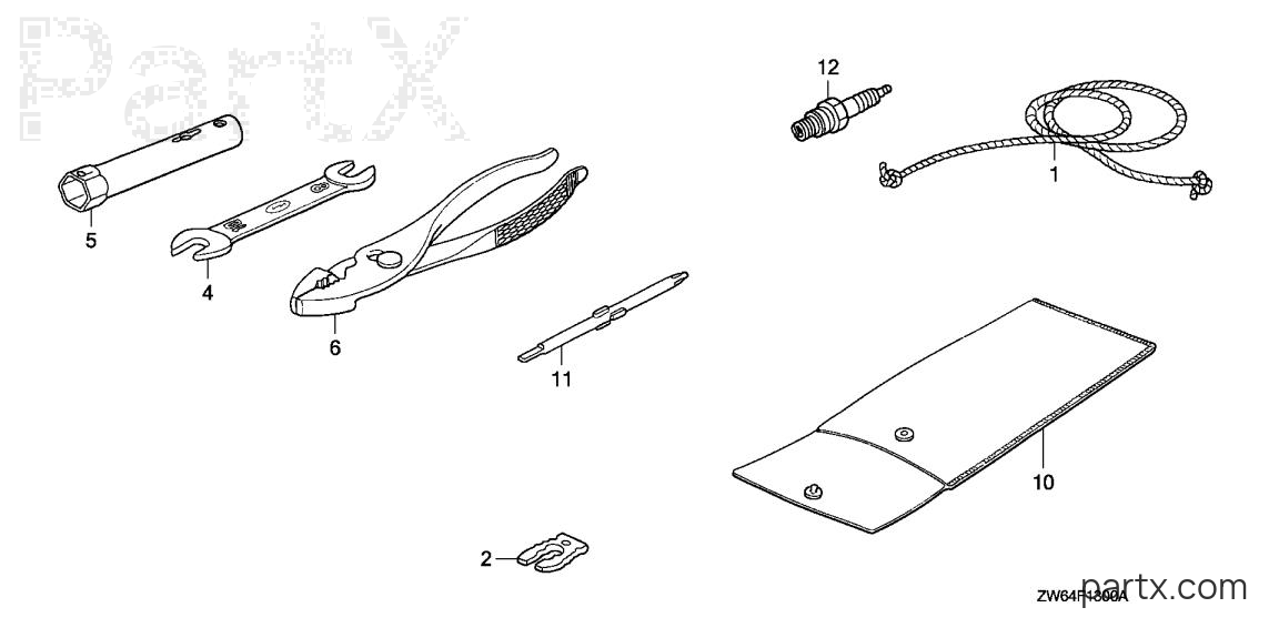 Honda BF2D5 SCAB - TOOLS