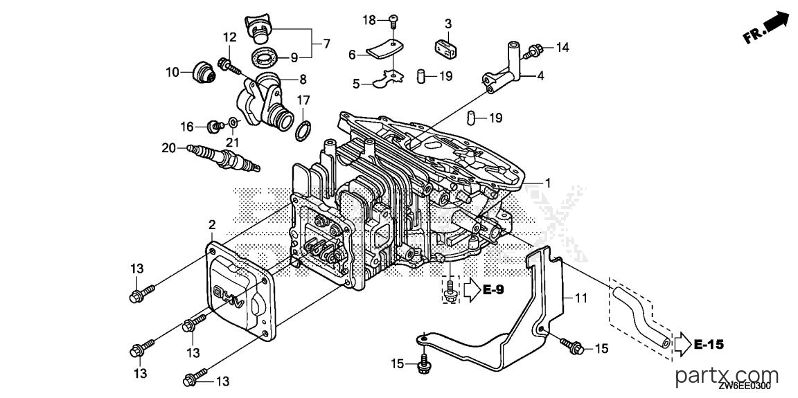 Honda BF2.3DK2 SCHA - CYLINDER