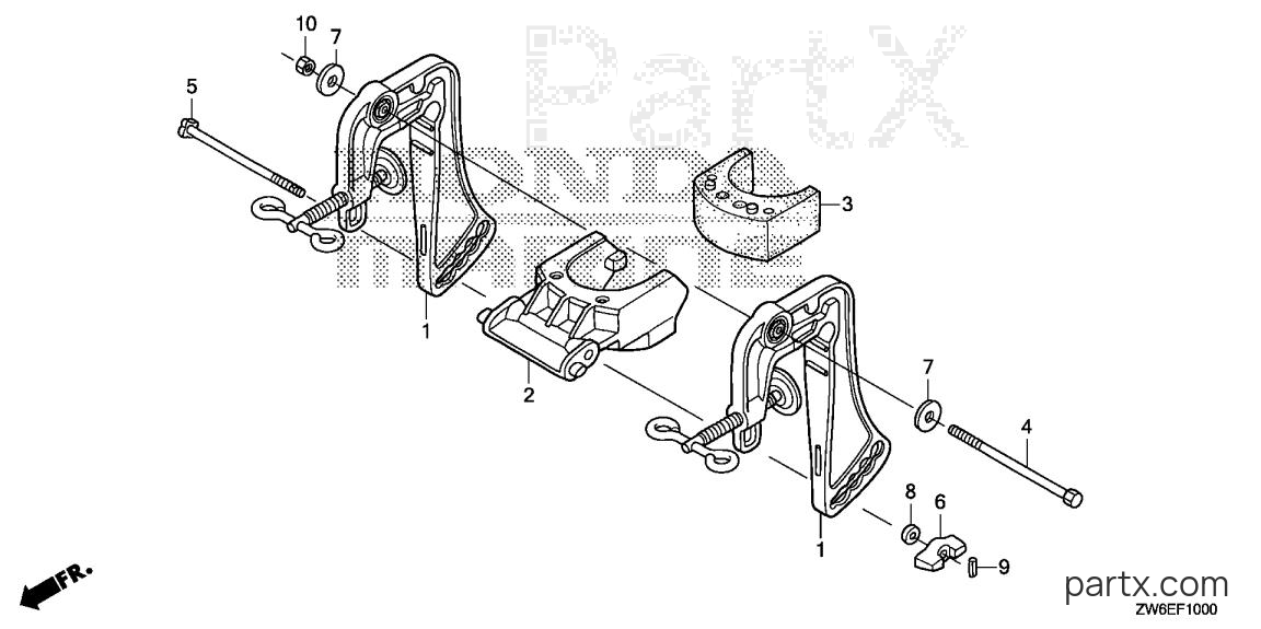 Honda BF2.3DK2 LCHA - STERN BRACKET