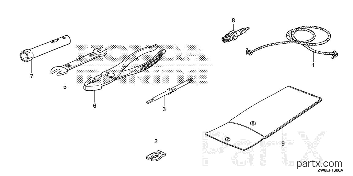 Honda BF2.3DK2 SCHA - TOOL
