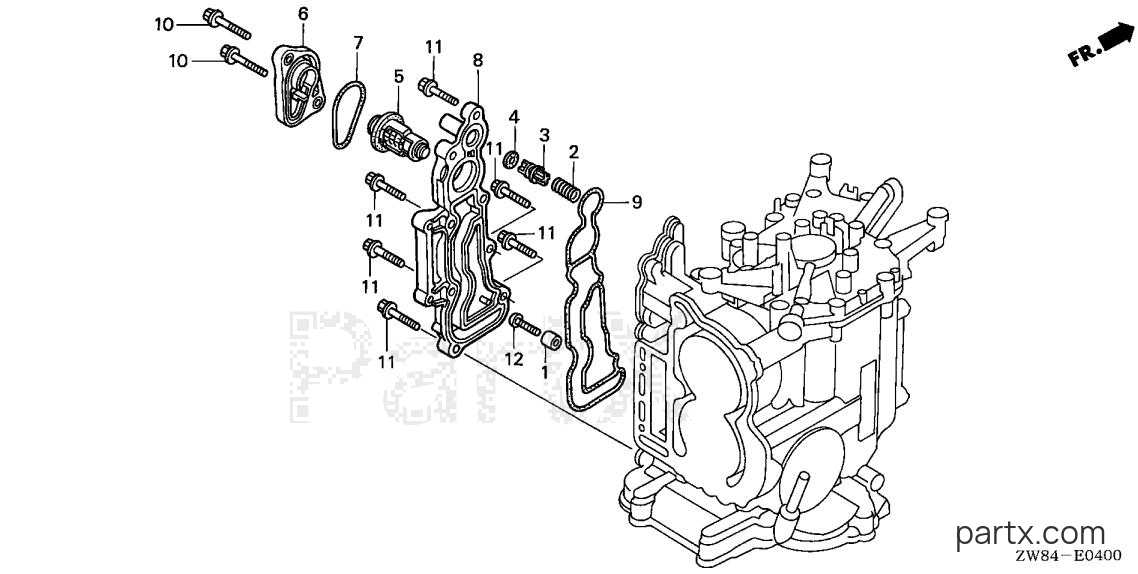 Honda BFP8D2 XHA - THERMOSTAT