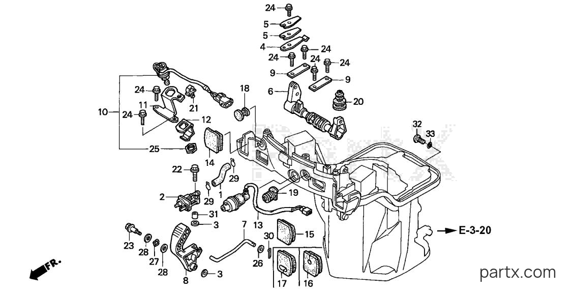 Honda BF9.9D1 LHSA - SHIFT SHAFT (HANDLE SPECIFICATION)