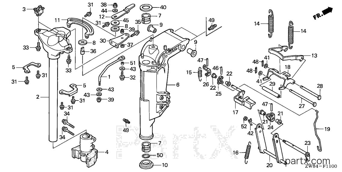 Honda BF8D2 SA - SWIVEL CASE
