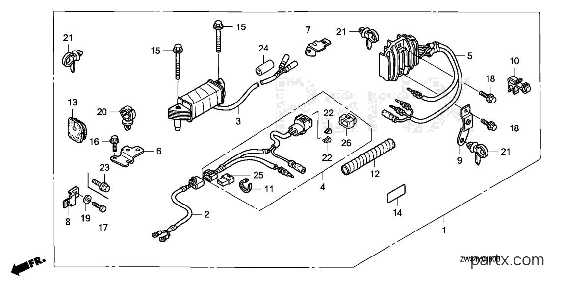 Honda BF9.9D1 SA - CHARGE COIL KIT