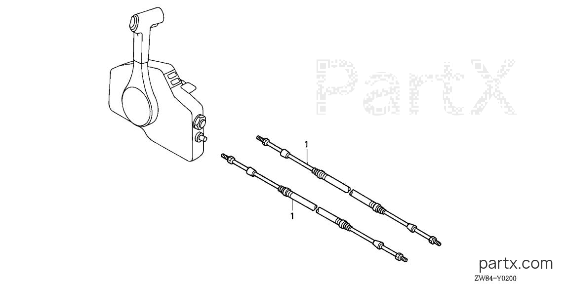 Honda BFP9.9D1 LRA - CABLE