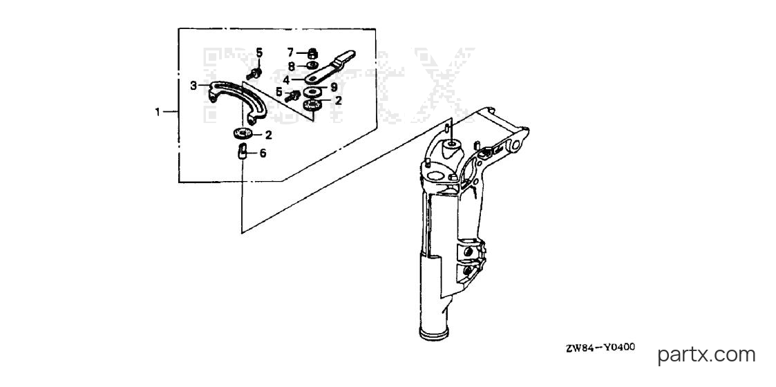 Honda BFP9.9D2 XRA - STEERING FRICTION KIT