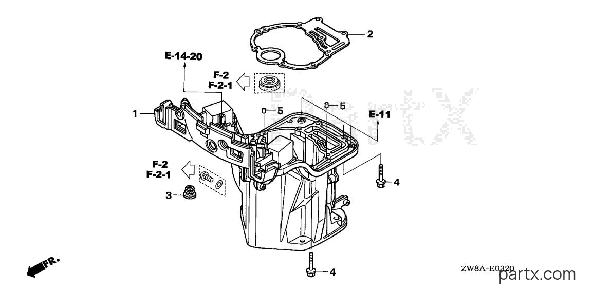 Honda BFP8D5 LHTA - OIL CASE