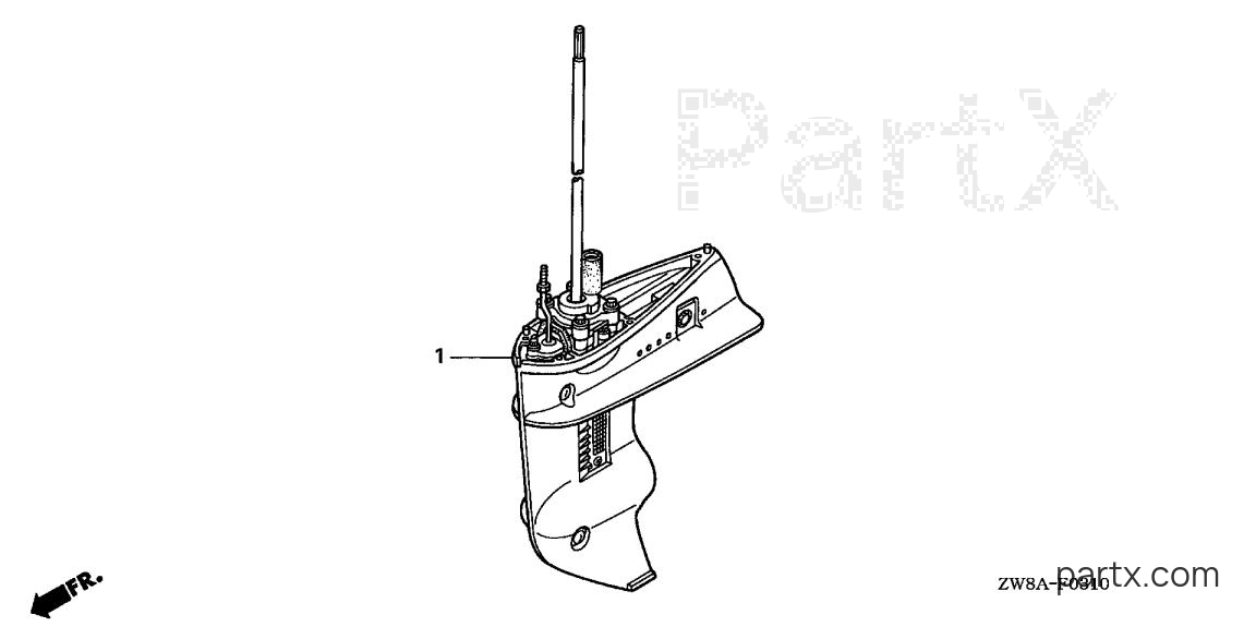 Honda BFP8D5 LRTA - GEAR CASE ASSY.